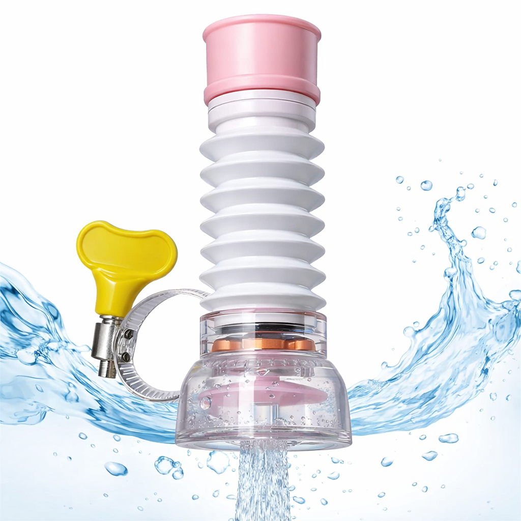 Single Layer Fan Faucet Anti-Water Splash Filter – 360° Telescopic Flexible Kitchen Sink Water Purifier Aerator Head