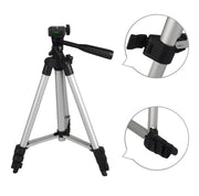 Adjustable Tripod Stand for Mobile Phones and Cameras with Mobile Holder, Portable DSLR Stand for Vlogging, Universal Silver…