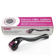 Derma Roller 0.5mm Hair & Skin System with 540 Micro Needles for Hair Growth, Skin Care, Anti-Aging & Acne Scar Removal – Bl…