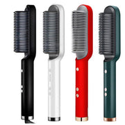 Hair Straightener Brush Curling Comb 2 In 1 Hair