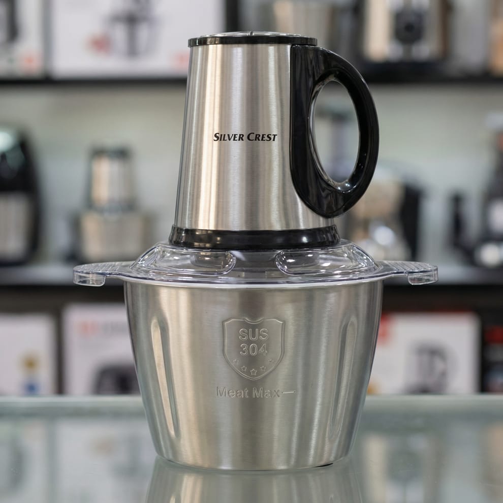Silver Crest 3L Electric Meat Grinder – Heavy Duty Mincer for Home Kitchen