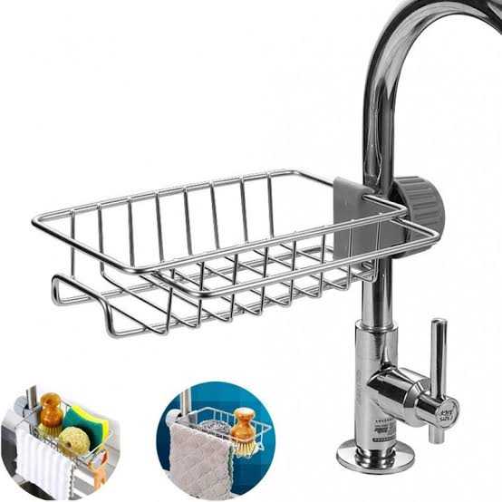 Stainless Steel Faucet Organizer Rack