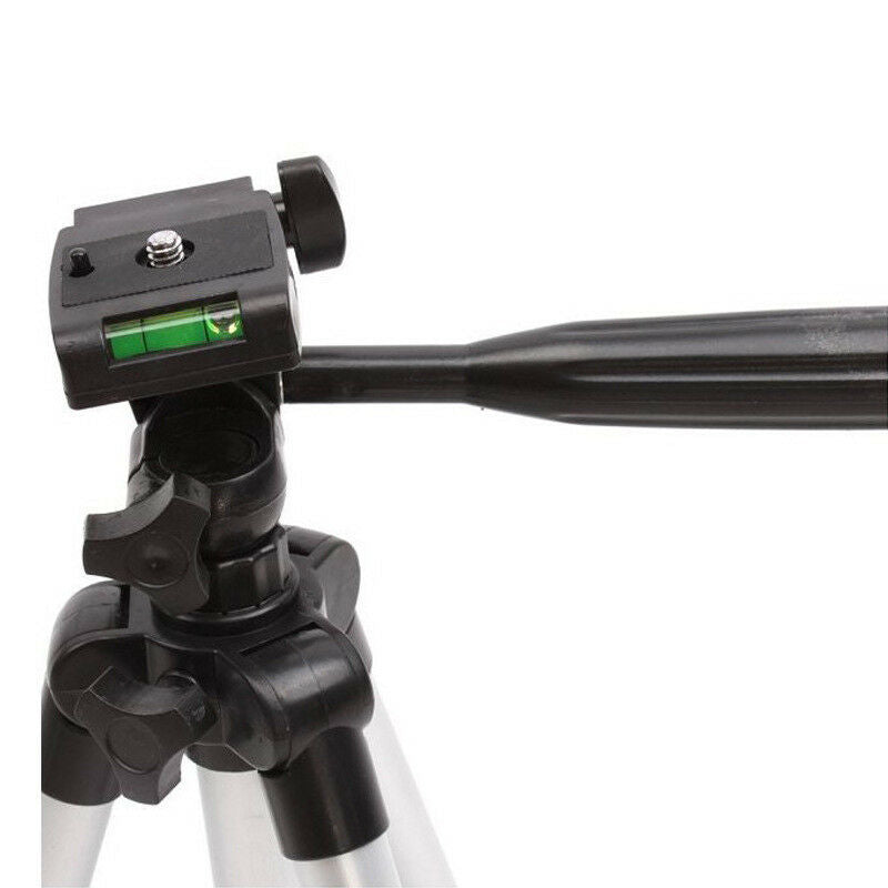 Adjustable Tripod Stand for Mobile Phones and Cameras with Mobile Holder, Portable DSLR Stand for Vlogging, Universal Silver…