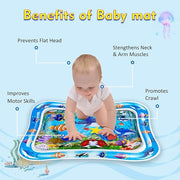 Inflatable Leakproof Tummy Time Water Mat for Kids – Safe & Fun Baby Play Mat (Random Color)