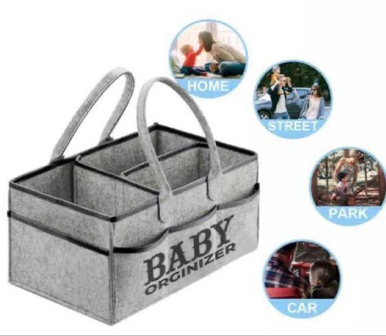 Foldable Baby Diaper Caddy Organizer - Portable Storage Basket - Essential Bag for Nursery, Changing Table and Car - Waterpr…