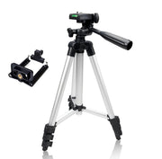 Adjustable Tripod Stand for Mobile Phones and Cameras with Mobile Holder, Portable DSLR Stand for Vlogging, Universal Silver…