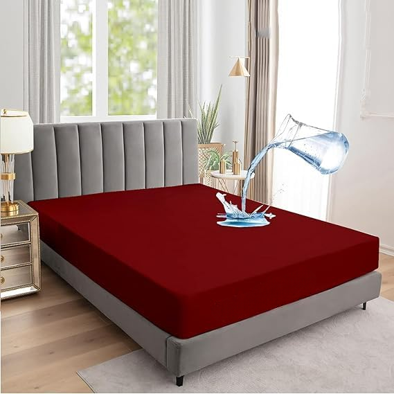 King Size Waterproof Mattress Cover | Breathable, Soft, Noiseless, And Dustproof Protection For Ultimate Bed Comfort And Hyg…