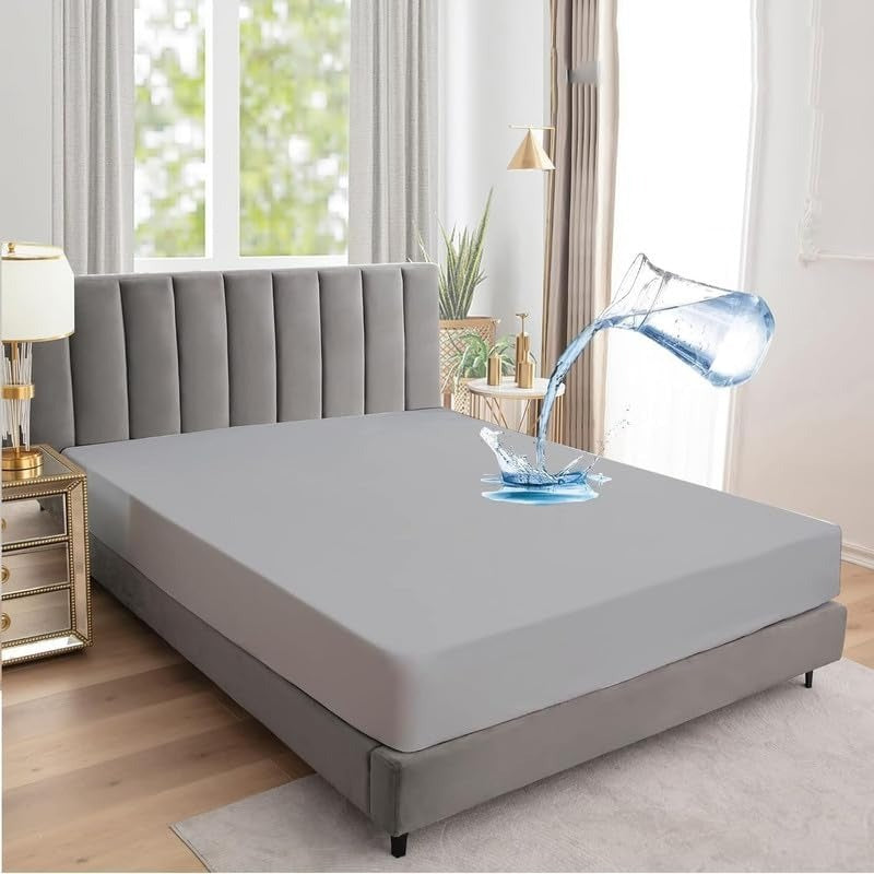 King Size Waterproof Mattress Cover | Breathable, Soft, Noiseless, And Dustproof Protection For Ultimate Bed Comfort And Hyg…