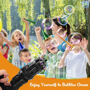 Automatic Bubble Gun For Kids | Water Gatling Play Gun for Boys & Girls (Random color)